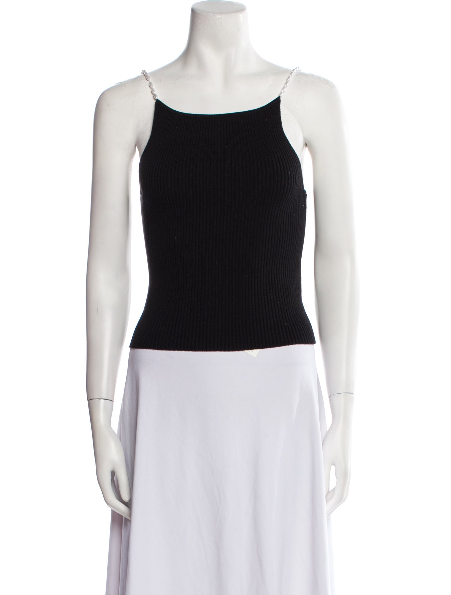 Musier Paris Square Neckline Sleeveless Top