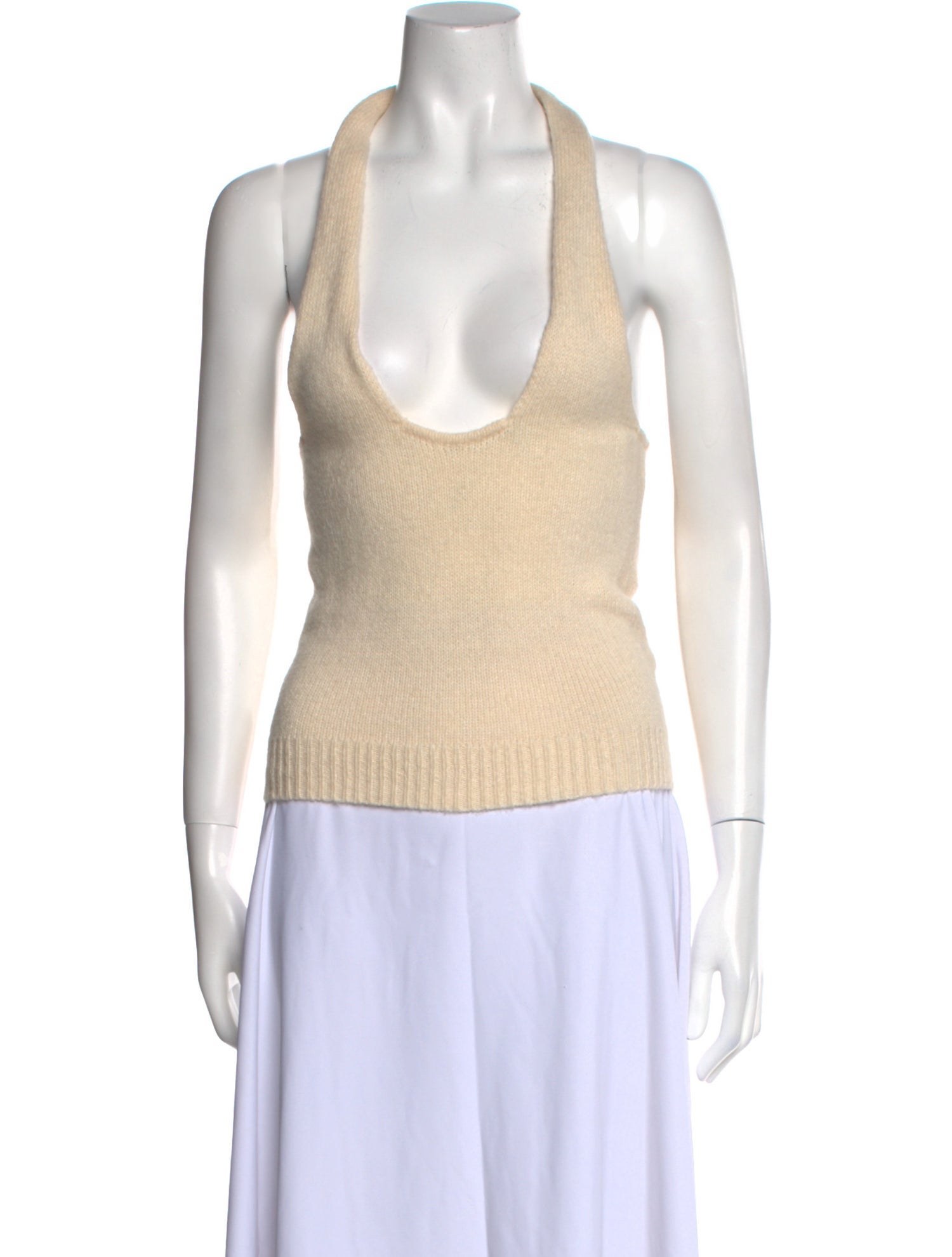 Musier Paris Plunge Neckline Sweater