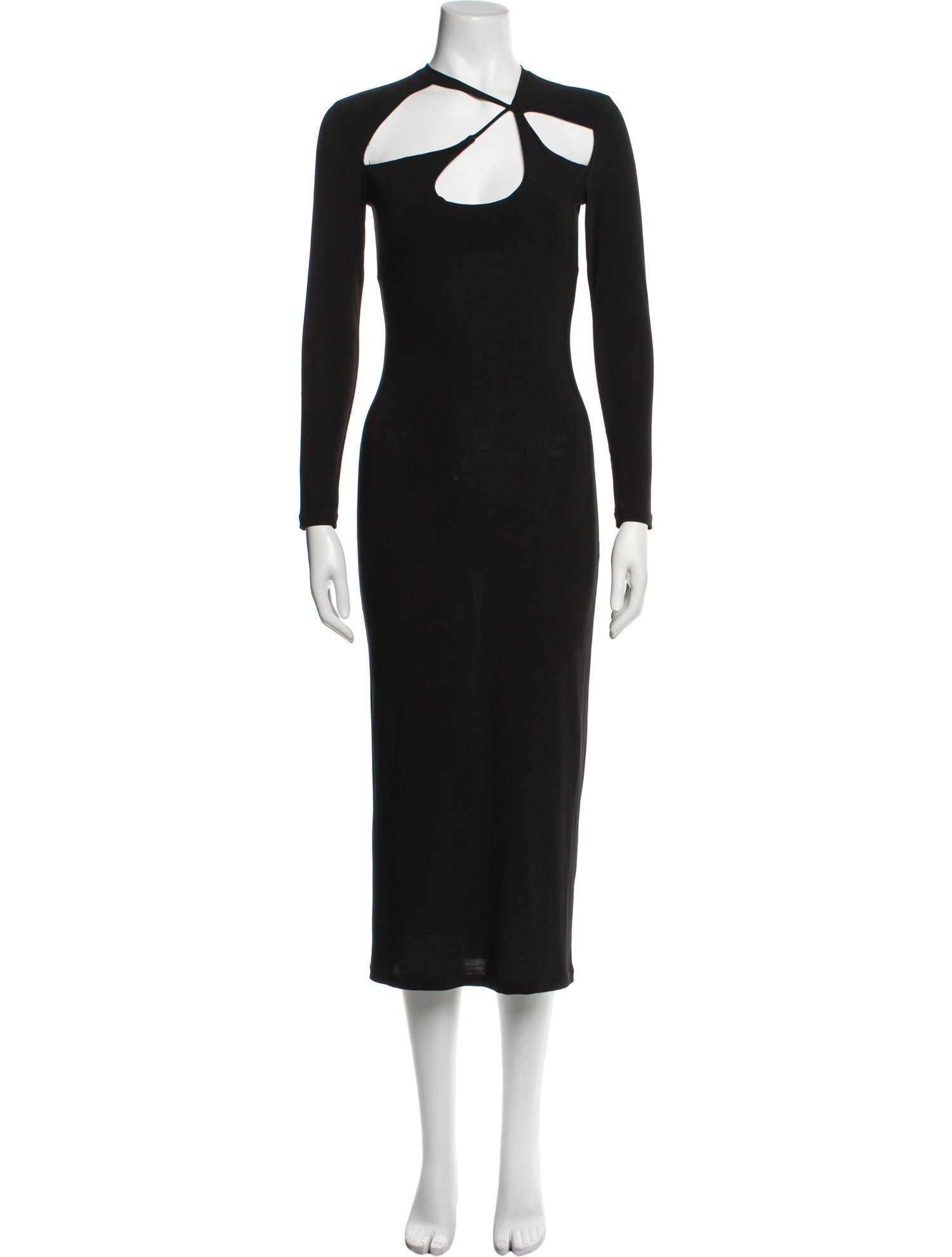 Musier Paris Cowl Neck Long Dress