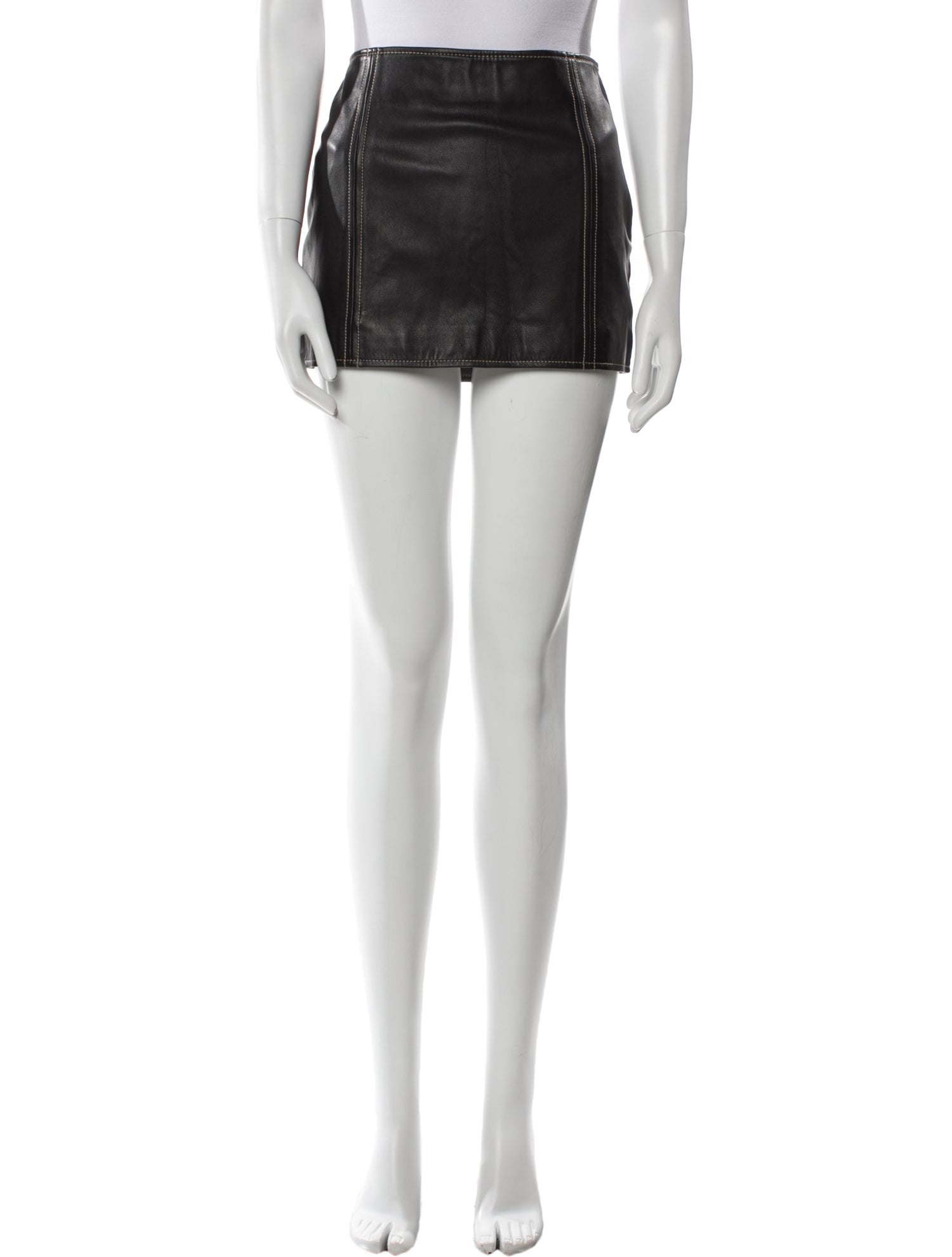 Musier Paris Lamb Leather Mini Skirt w/ Tags