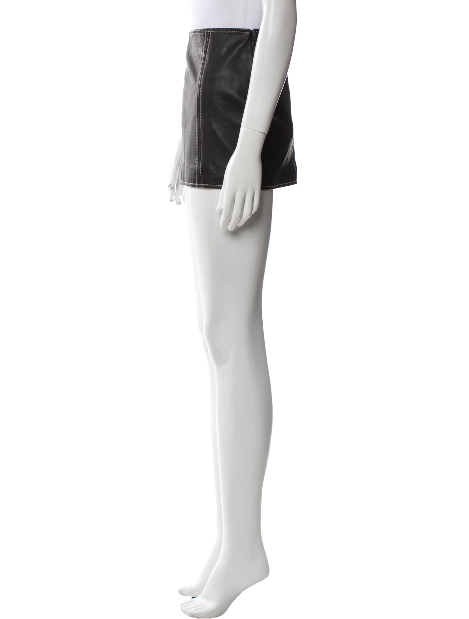 Musier Paris Lamb Leather Mini Skirt w/ Tags