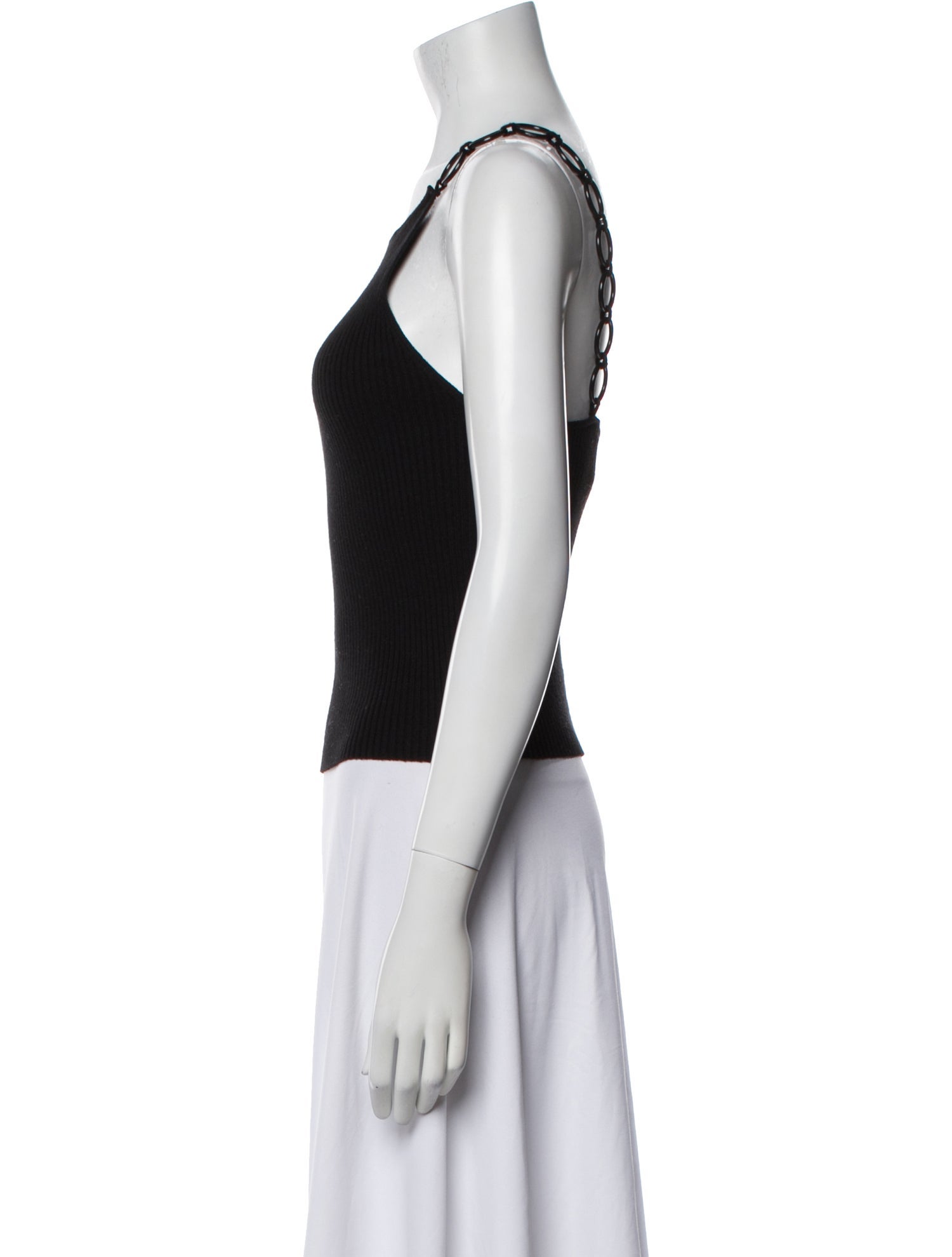 Musier Paris Square Neckline Sleeveless Top