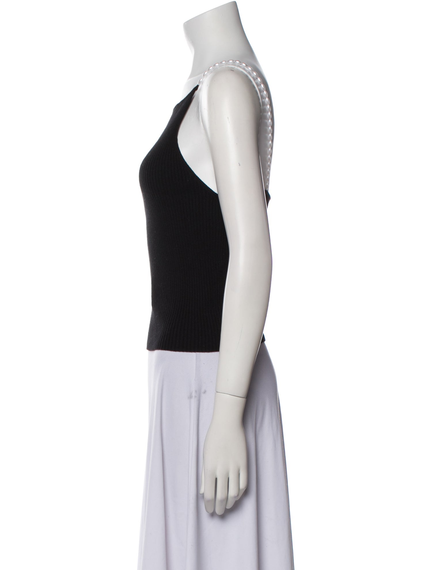Musier Paris Square Neckline Sleeveless Top