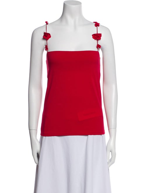 Musier Paris Square Neckline Sleeveless Top