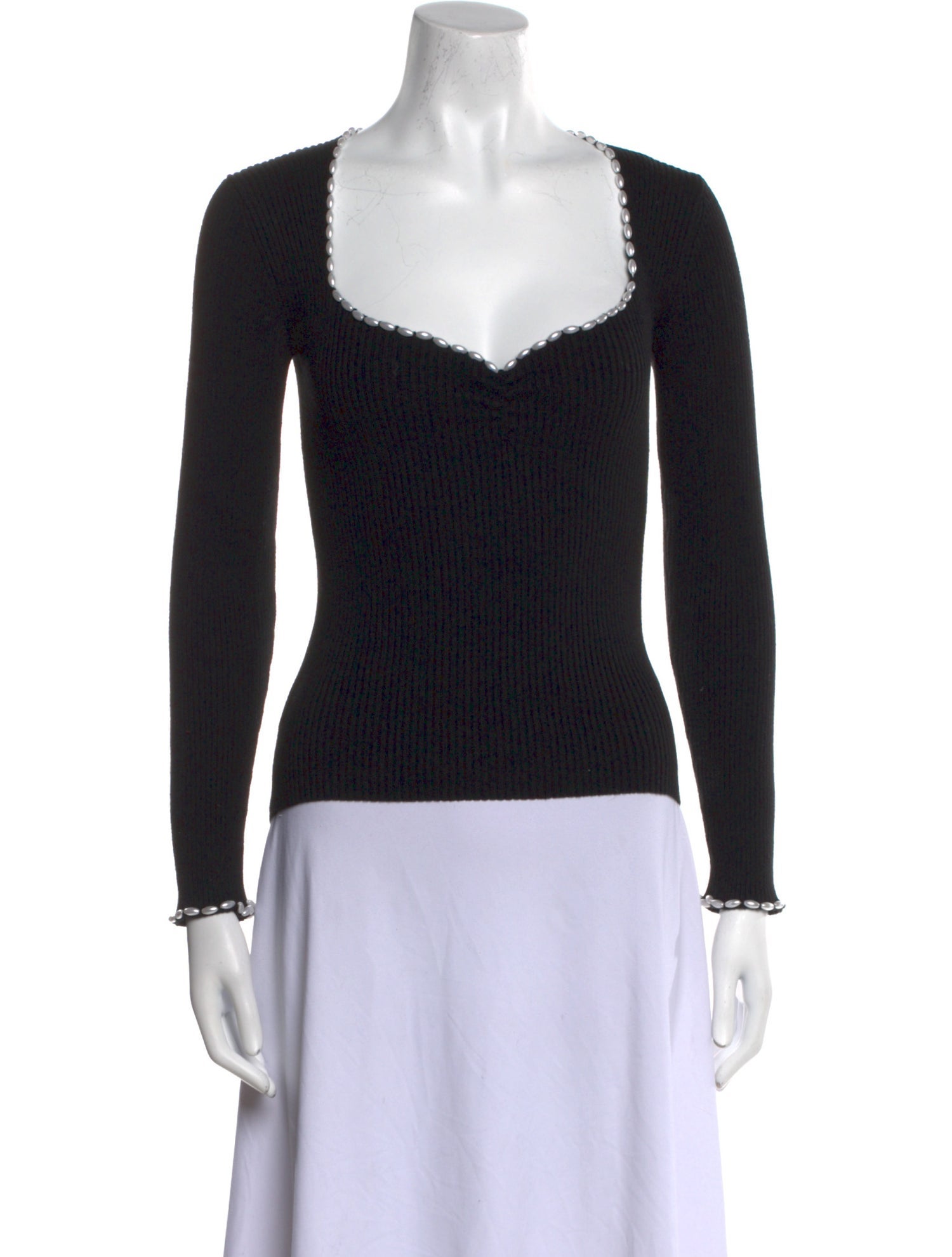 Musier Paris Square Neckline Sweater