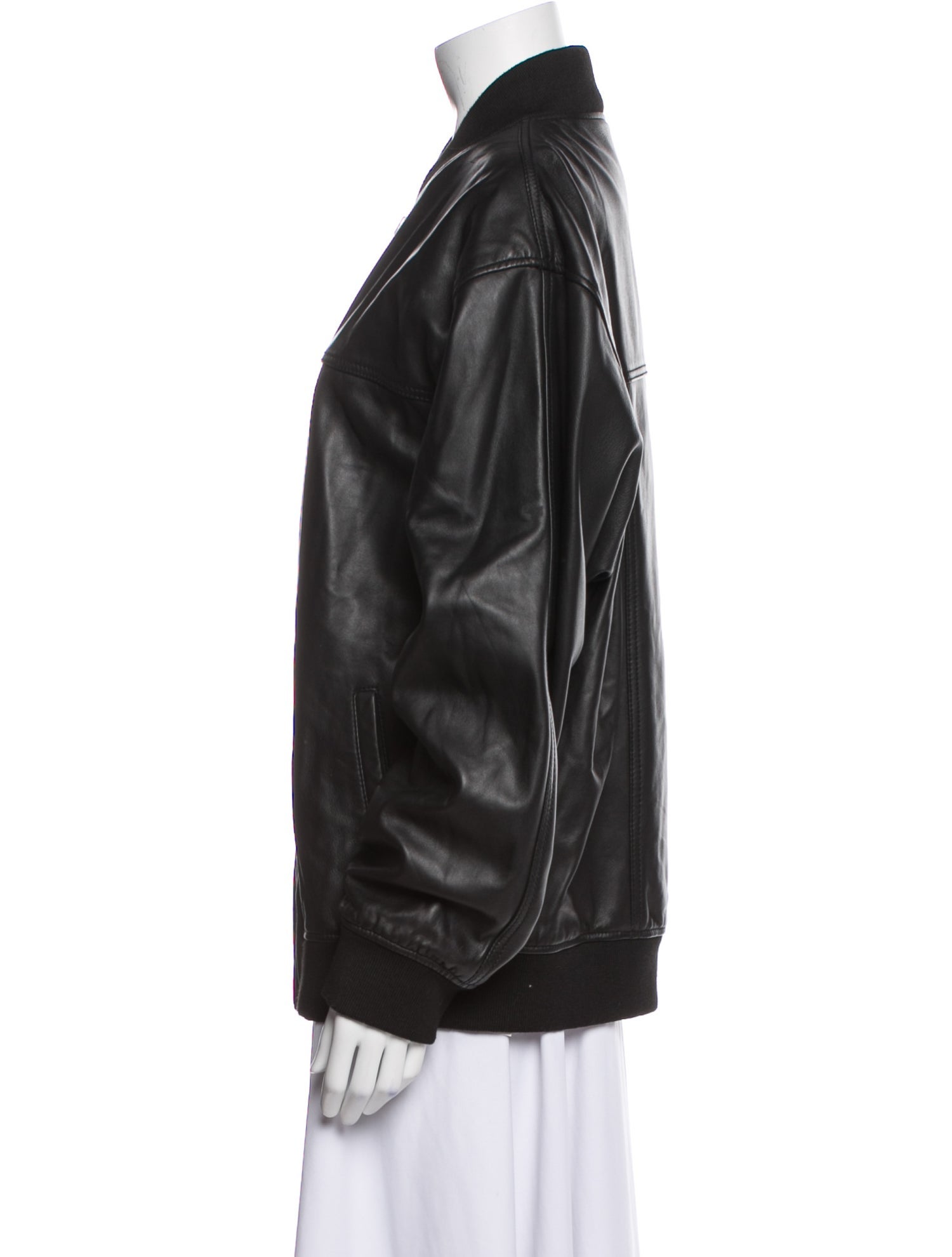 Musier Paris Leather Bomber Jacket