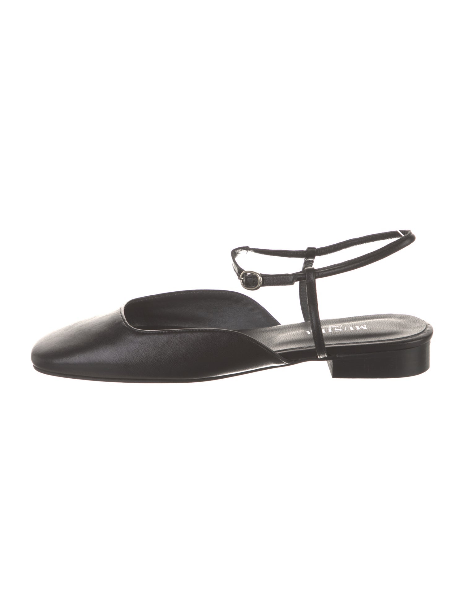 Musier Paris Leather Slingback Flats