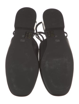 Musier Paris Leather Slingback Flats