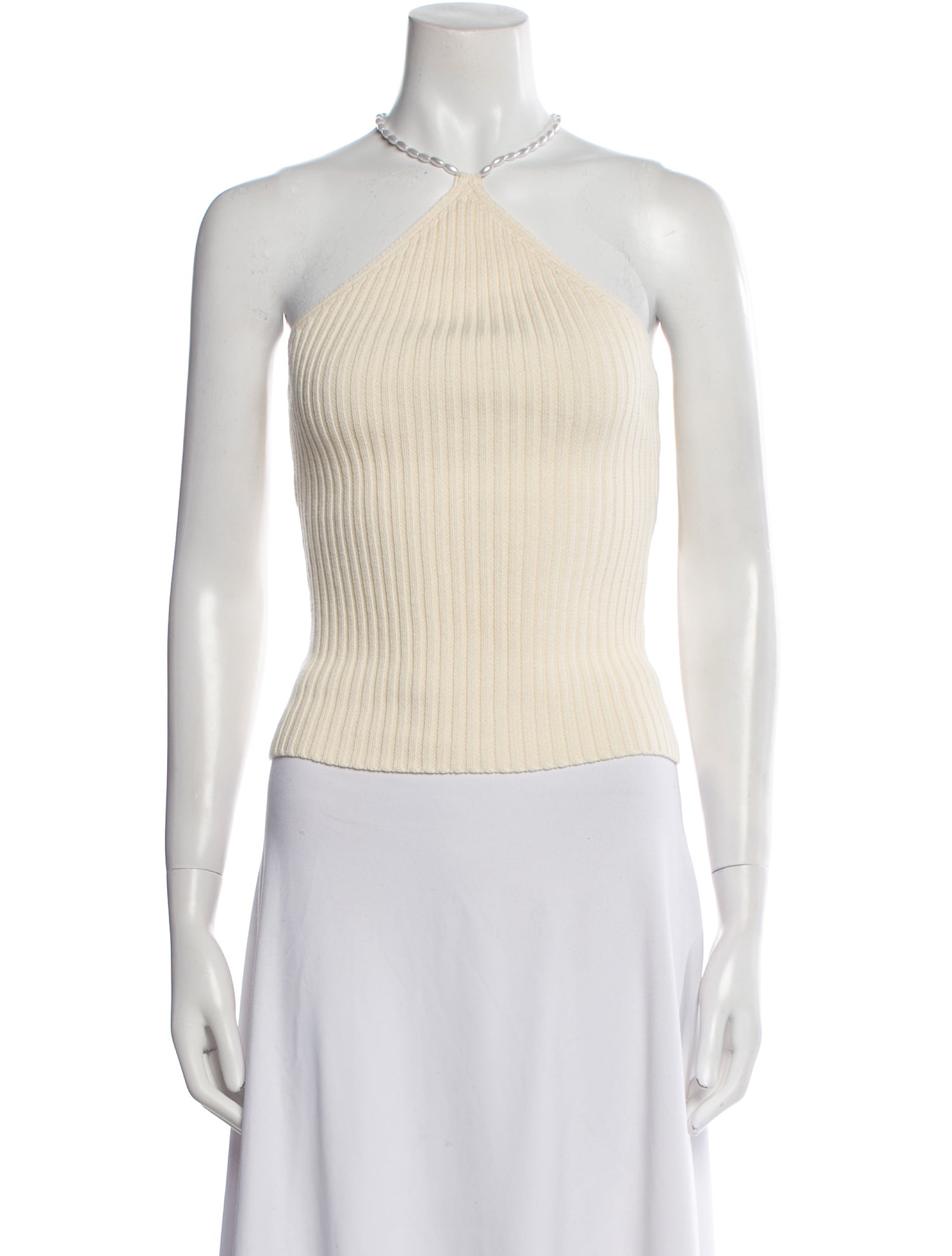 Musier Paris Halterneck Sleeveless Crop Top w/ Tags