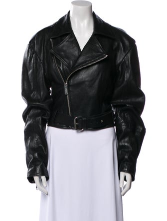 Musier Paris Lamb Leather Biker Jacket