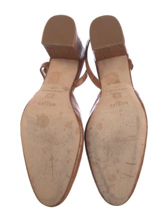 Musier Paris Leather Slingback Pumps