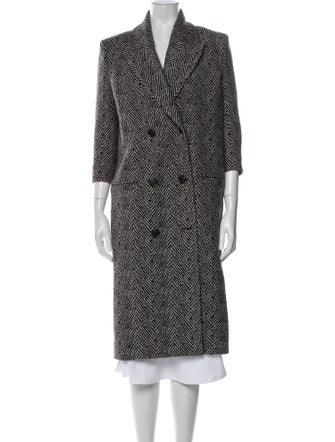 Musier Paris Wool Tweed Pattern Coat