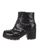 McQ Alexander McQueen Leather Studded Accents Combat Boots