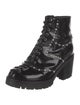 McQ Alexander McQueen Leather Studded Accents Combat Boots