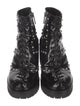 McQ Alexander McQueen Leather Studded Accents Combat Boots
