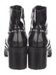 McQ Alexander McQueen Leather Studded Accents Combat Boots