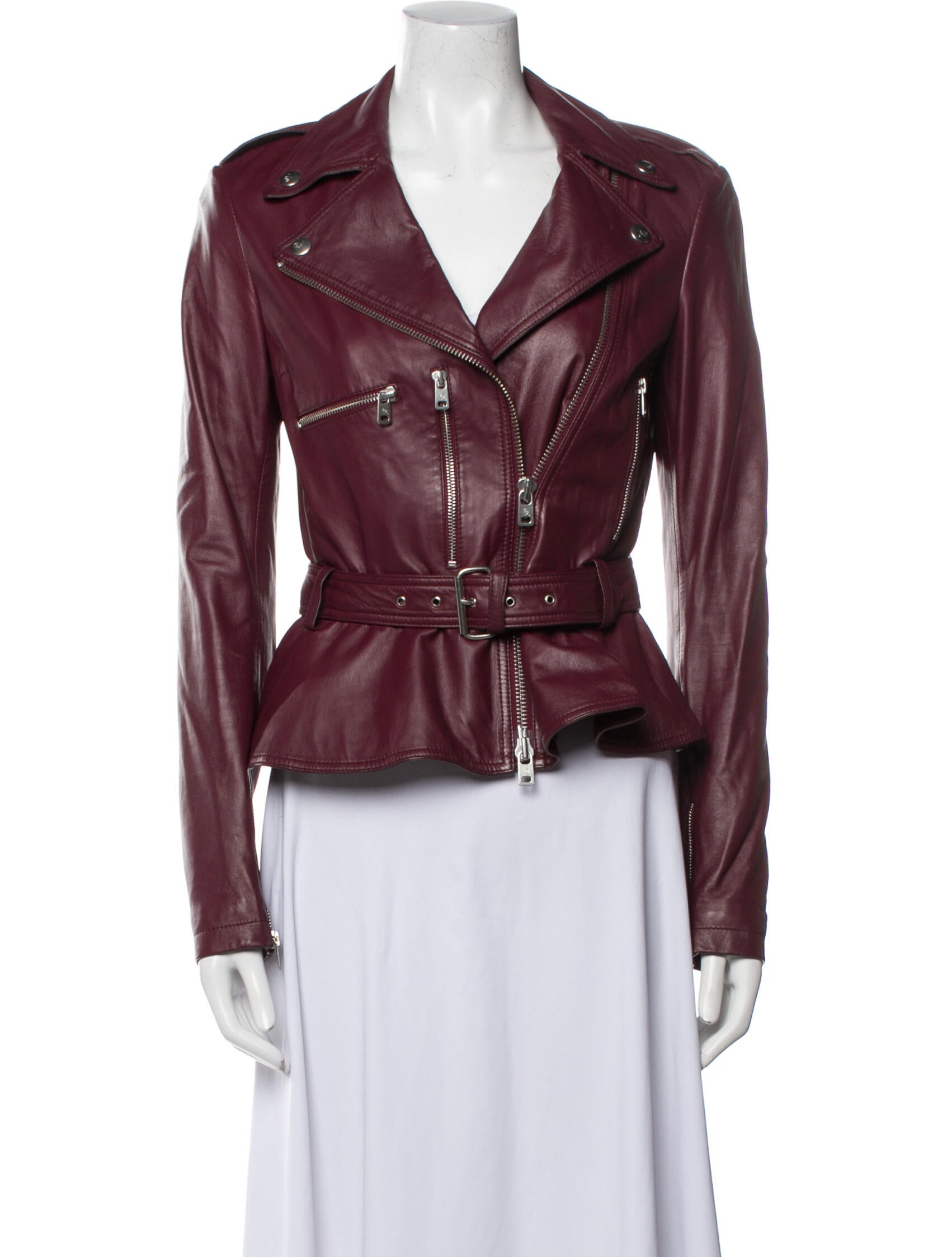 McQ Alexander McQueen 2013 Lamb Leather Biker Jacket