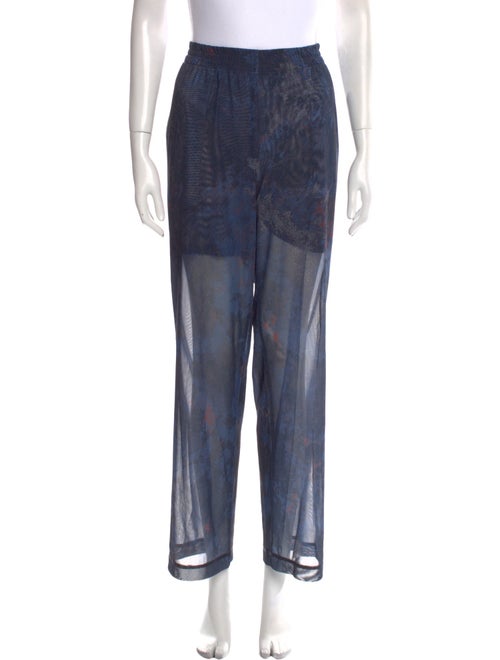 McQ Alexander McQueen Printed Wide Leg Pants