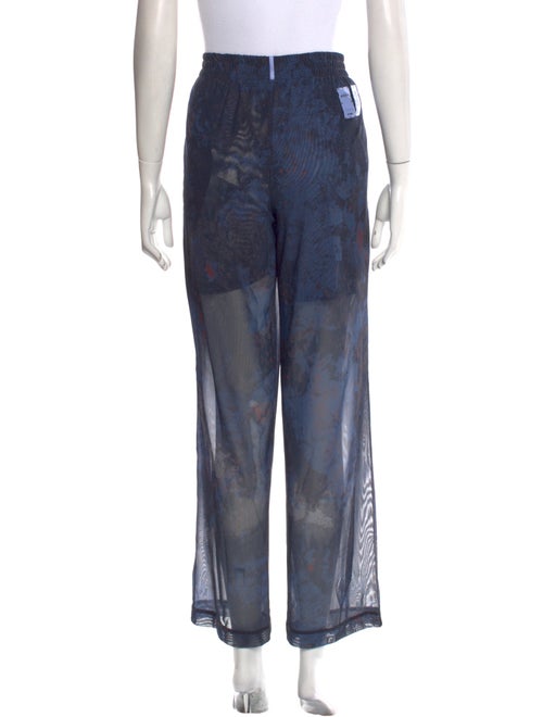 McQ Alexander McQueen Printed Wide Leg Pants