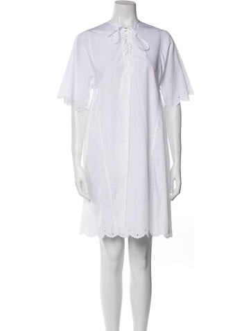 McQ Alexander McQueen Dresses Tie Neck Mini Dress Us0, It36 | XS