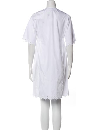McQ Alexander McQueen Tie Neck Mini Dress