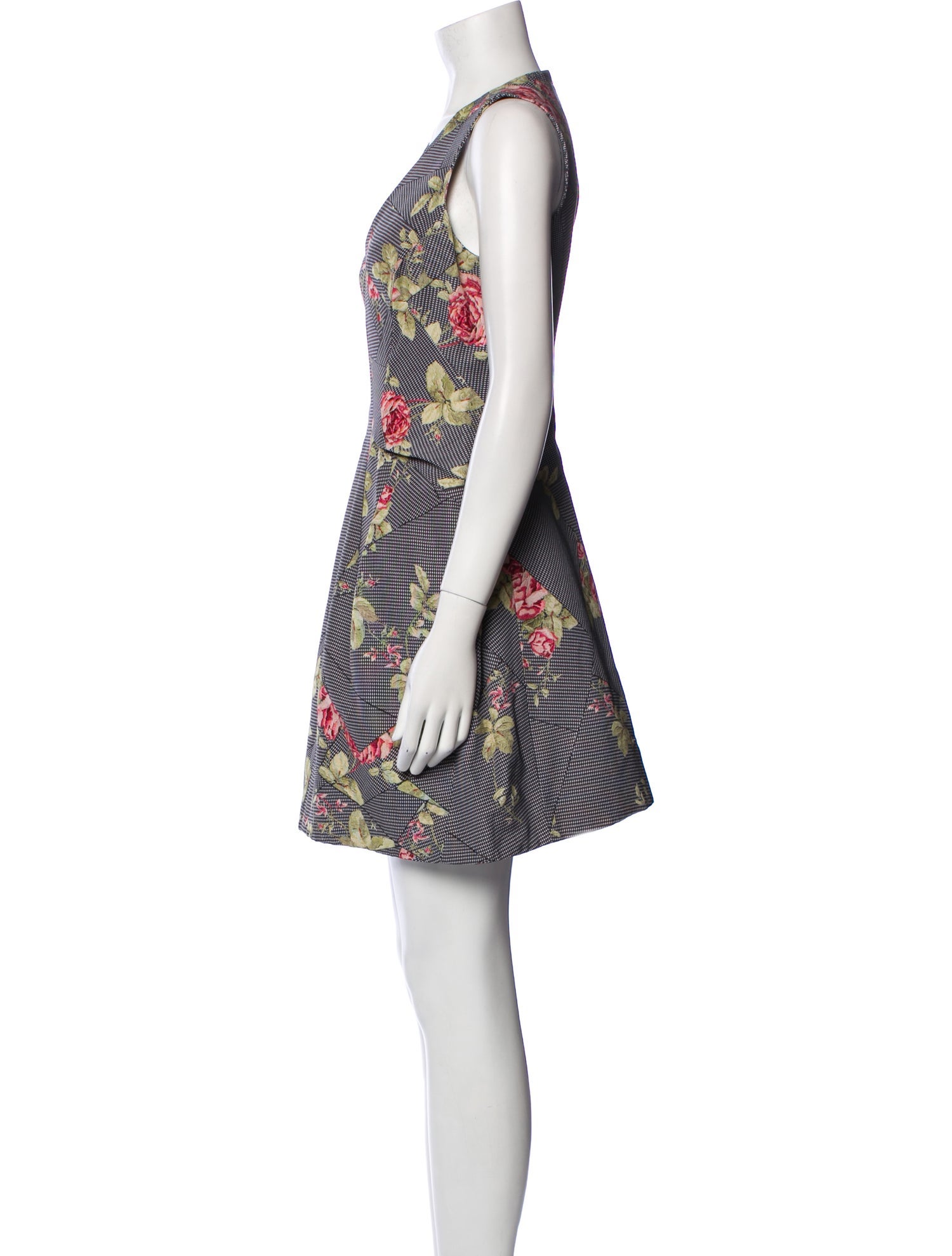 McQ Alexander McQueen Printed Mini Dress