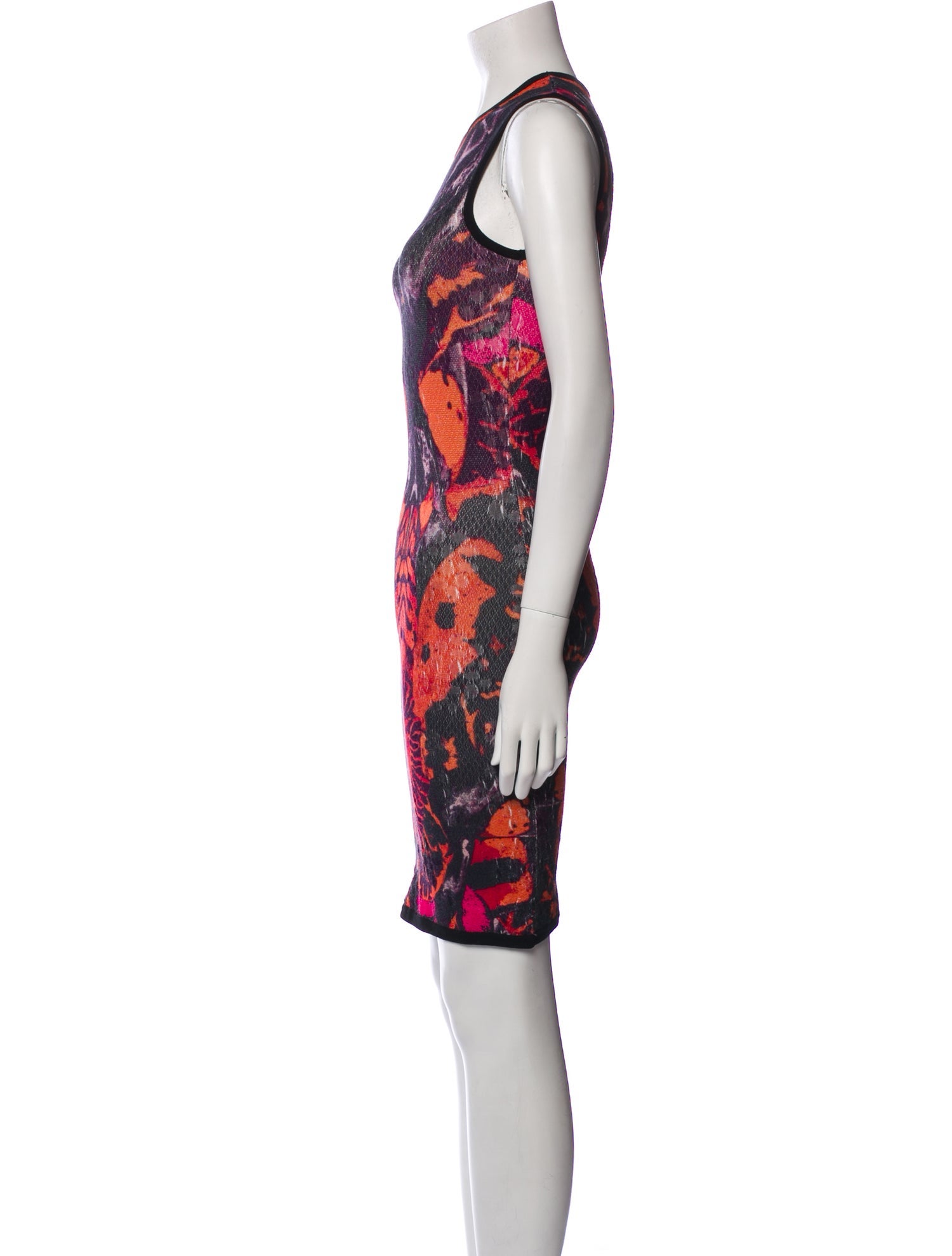 McQ Alexander McQueen Printed Mini Dress