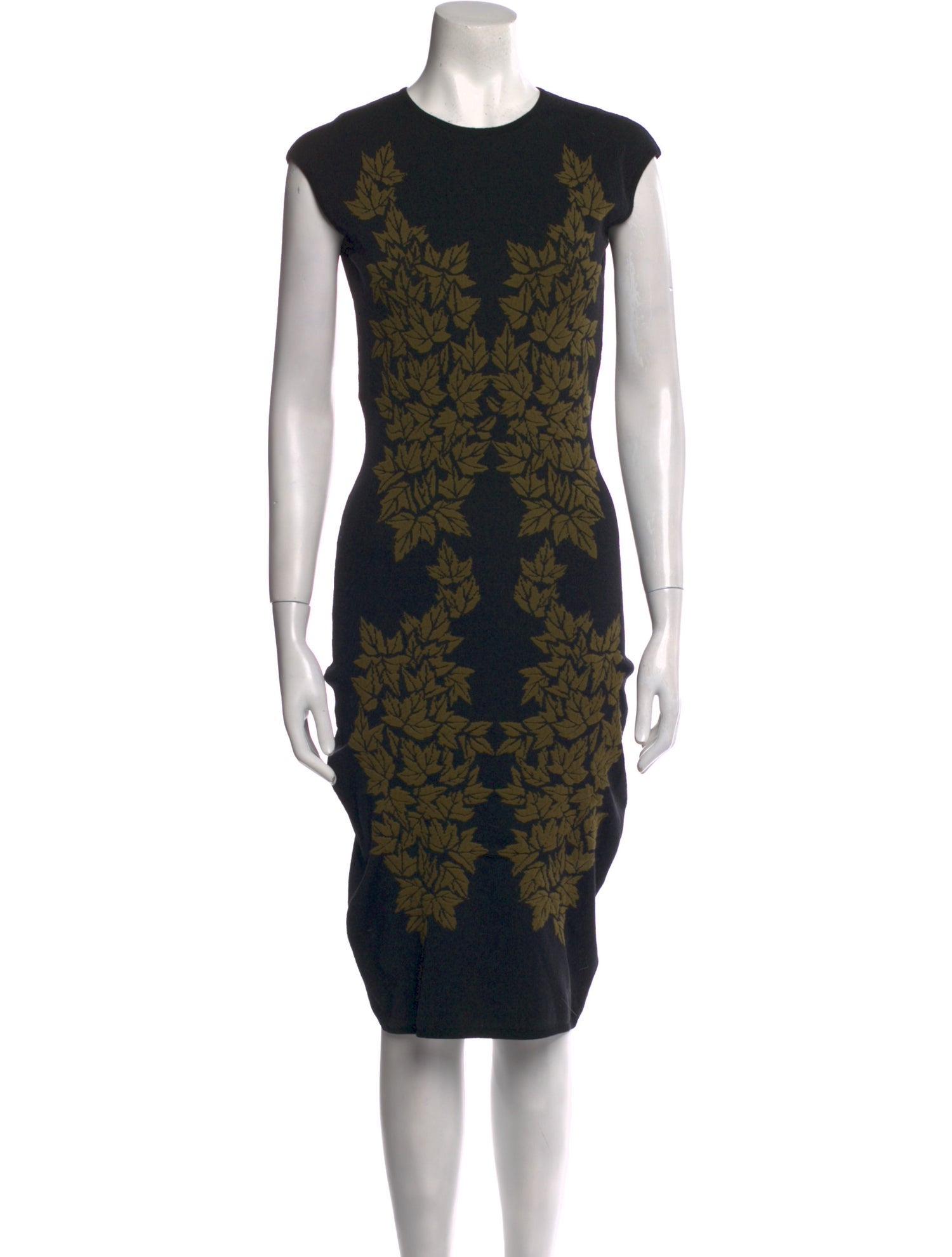 McQ Alexander McQueen Floral Print Knee-Length Dress