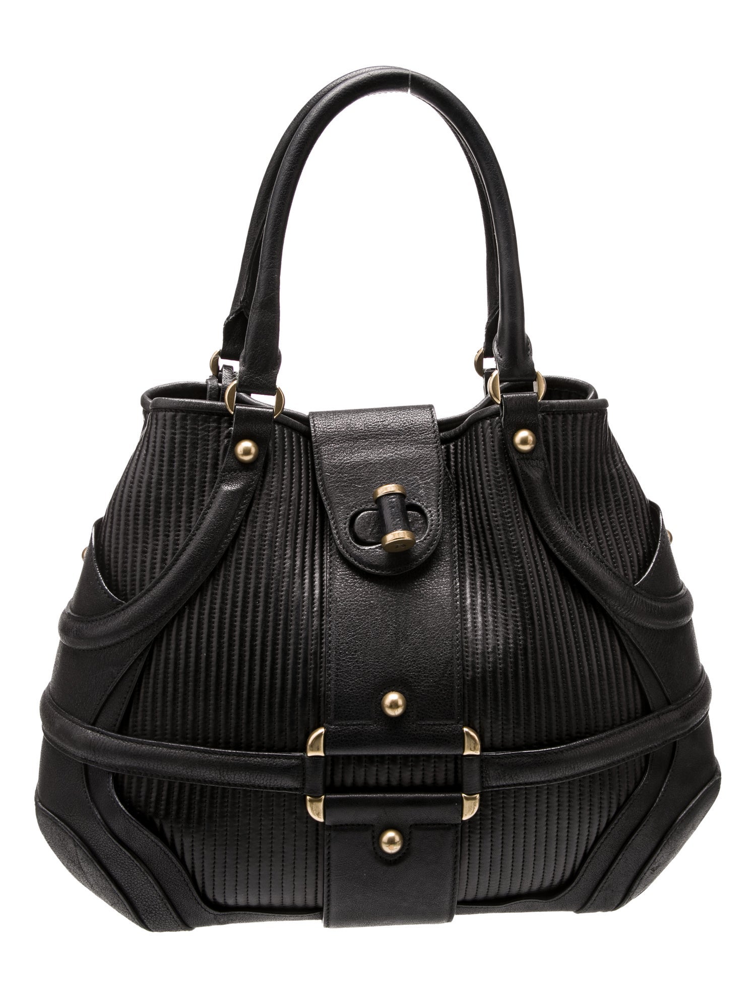 Alexander McQueen Leather Top Handle Bag