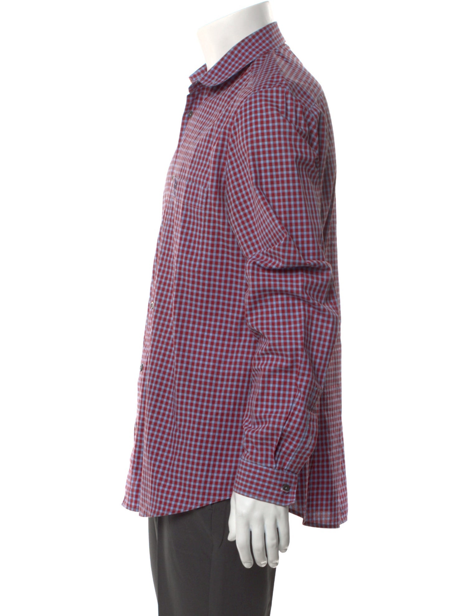 McQ Alexander McQueen Plaid Print Long Sleeve Shirt