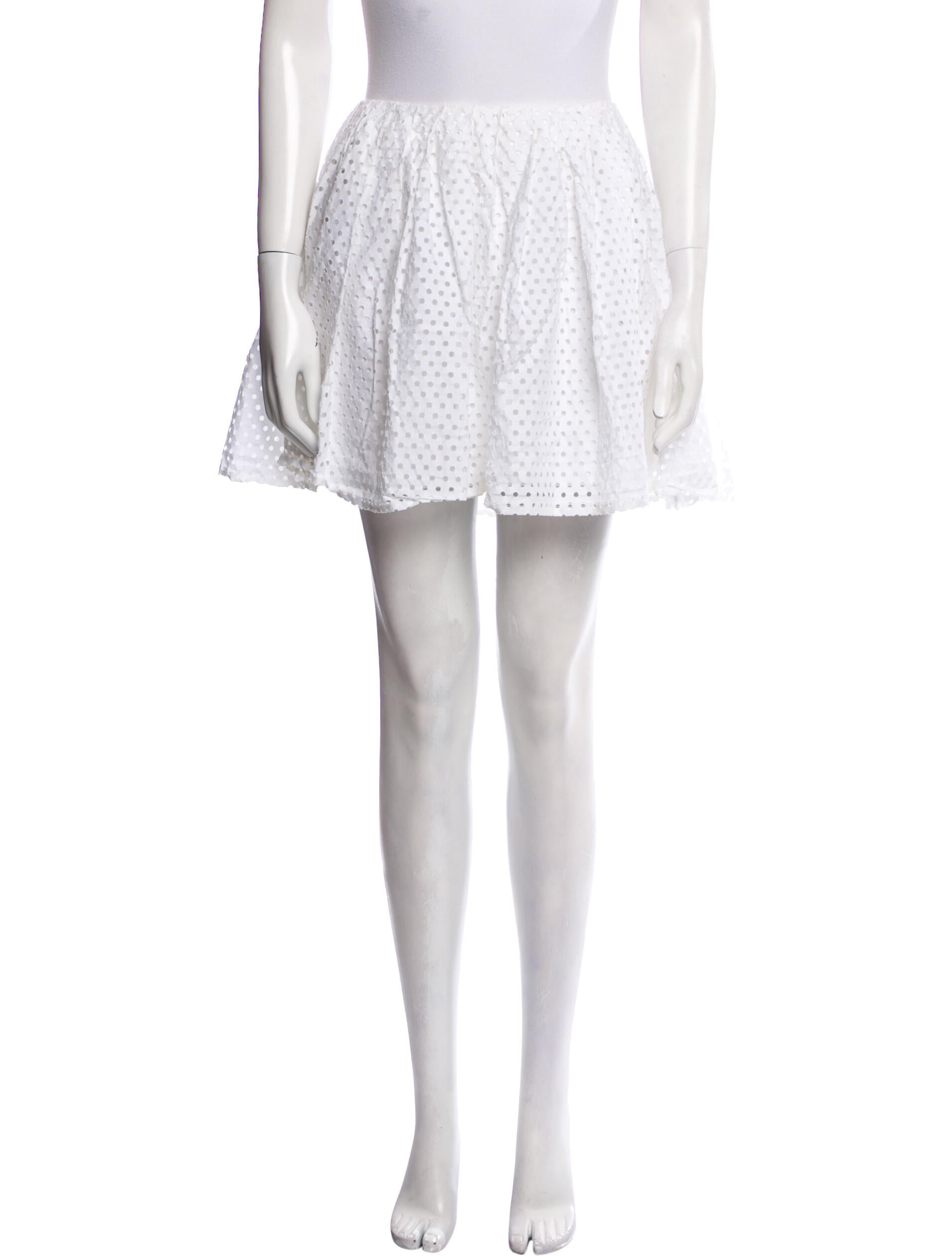 McQ Alexander McQueen Polka Dot Print Mini Skirt