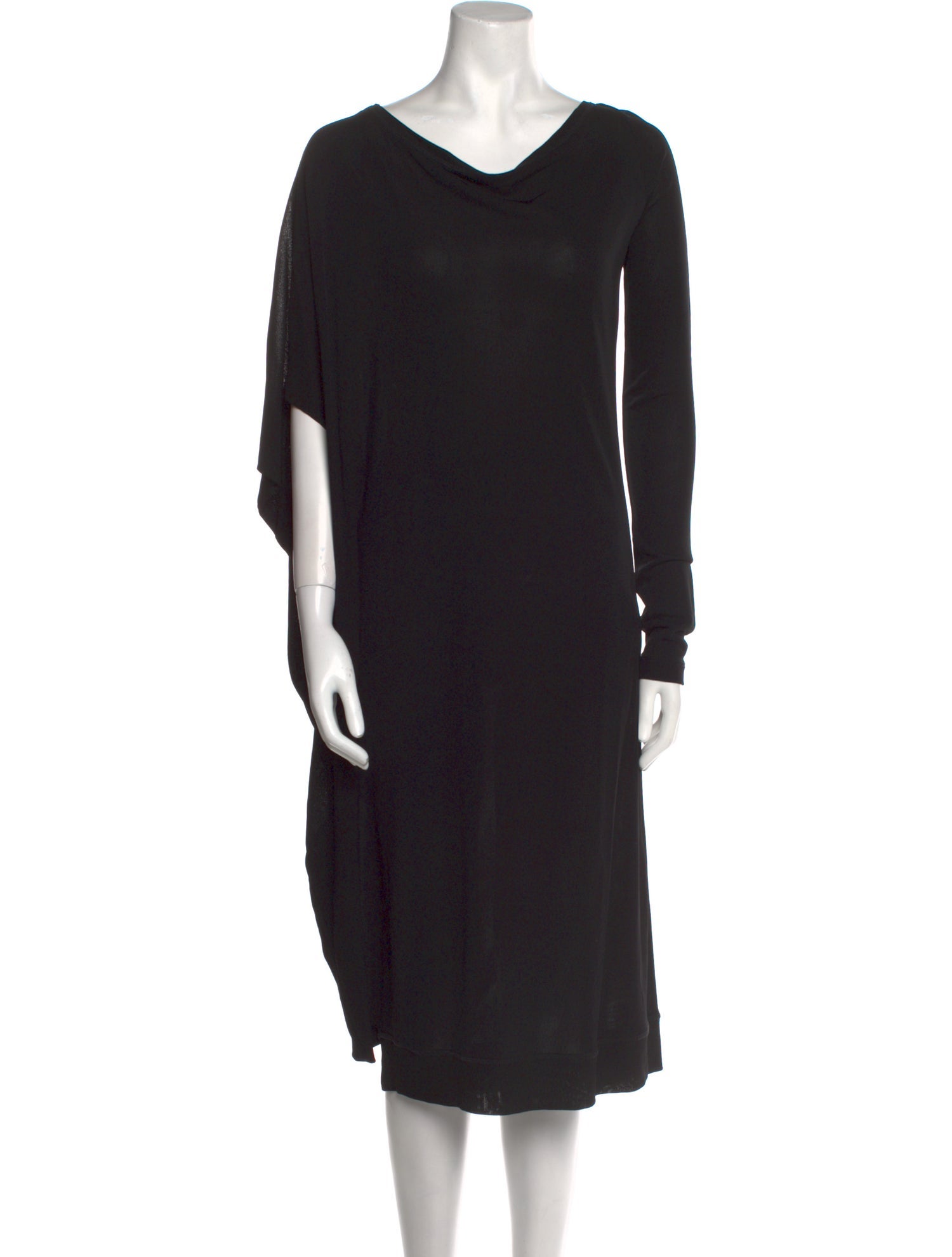 McQ Alexander McQueen Cowl Neck Knee-Length Dress
