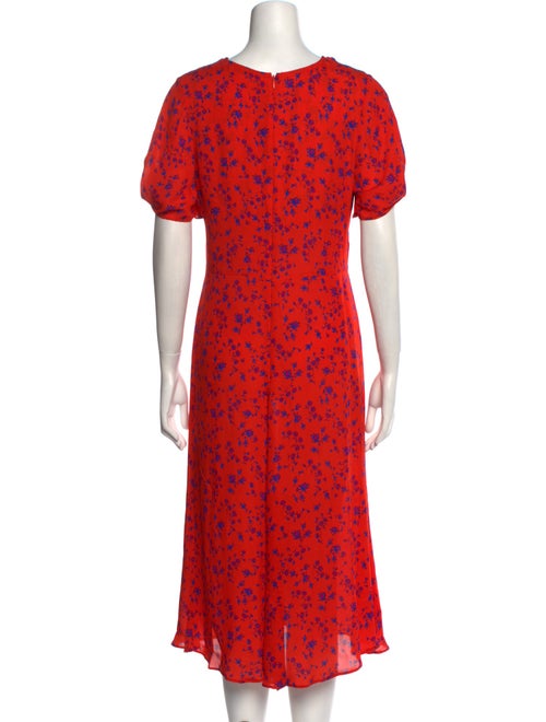 McQ Alexander McQueen Silk Midi Length Dress