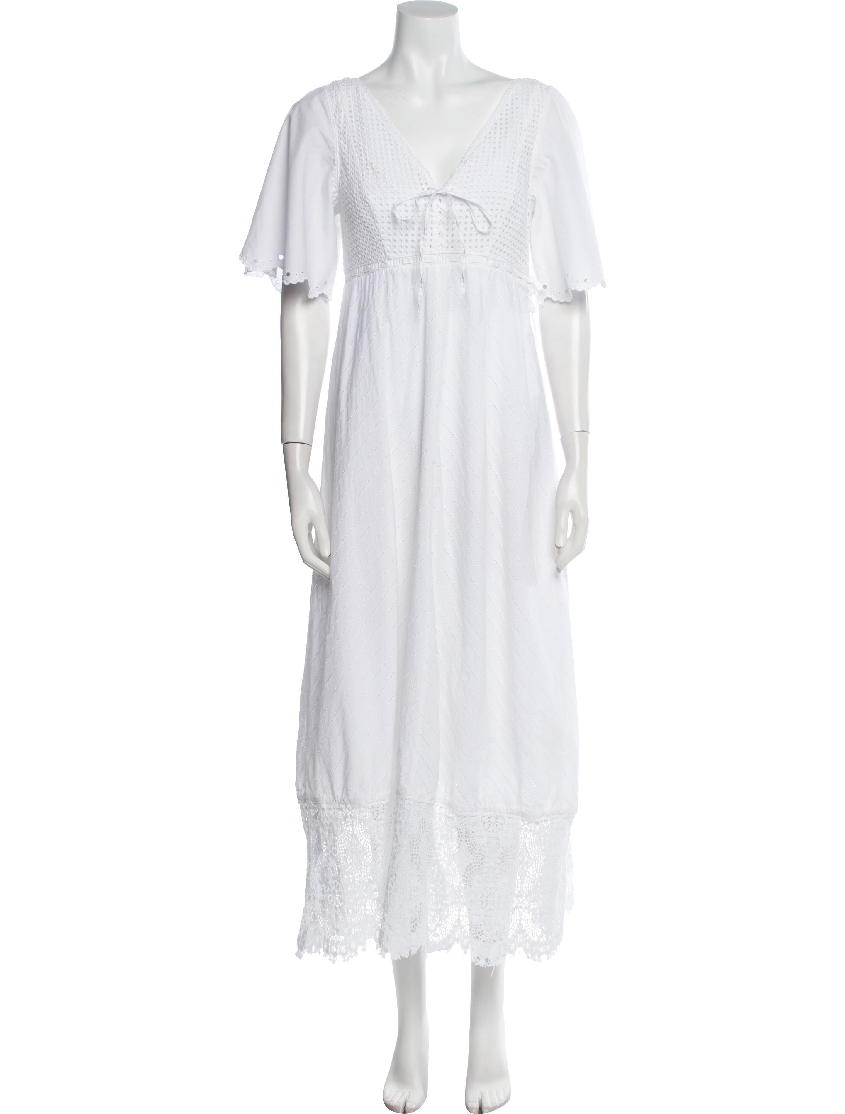 McQ Alexander McQueen V-Neck Long Dress