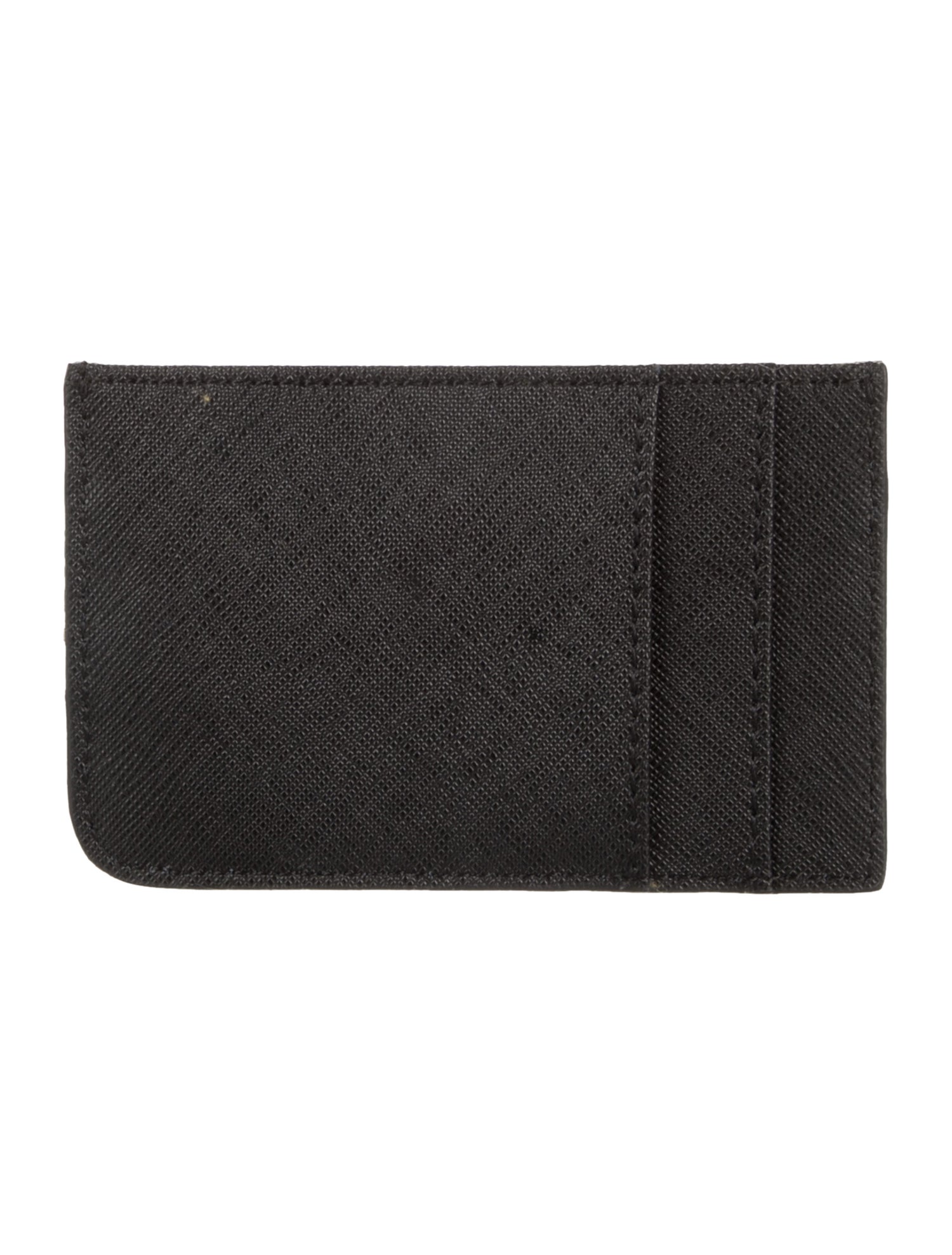McQ Alexander McQueen Saffiano Leather Printed Card Holder w/ Tags