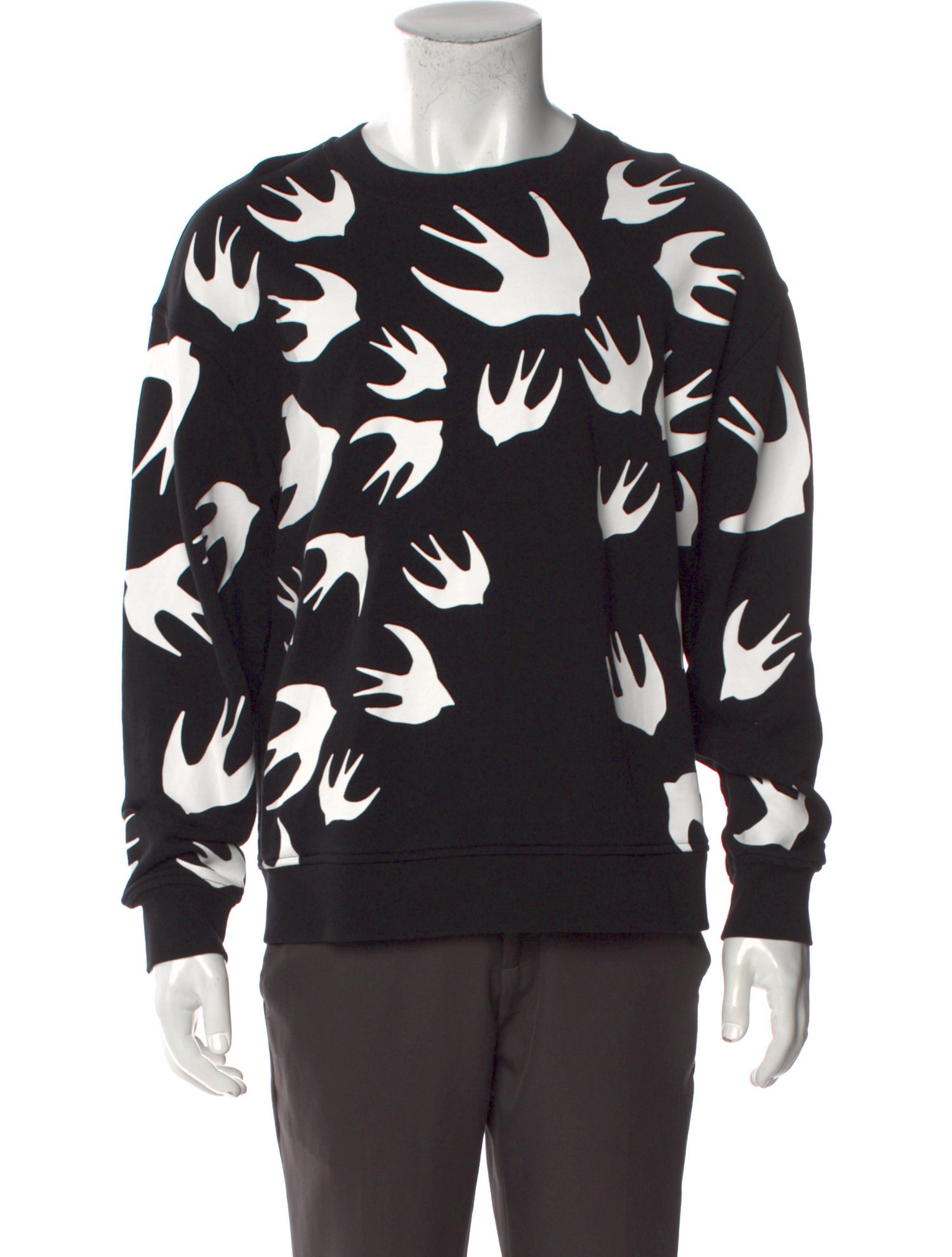 McQ Alexander McQueen Printed Crew Neck Sweatshirt
