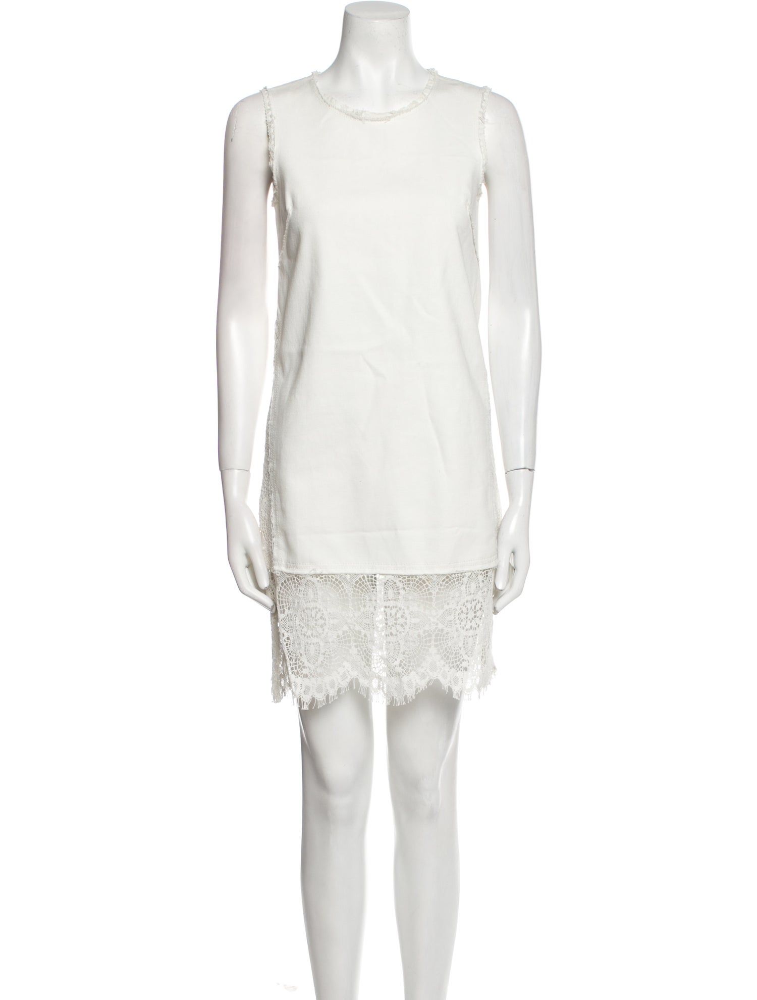 McQ Alexander McQueen Scoop Neck Mini Dress
