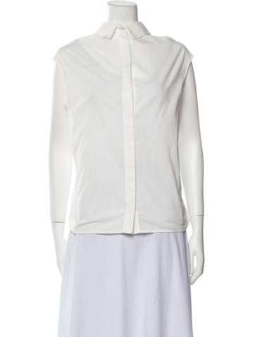 McQ Alexander McQueen Tops Short Sleeve Button-Up Top M
