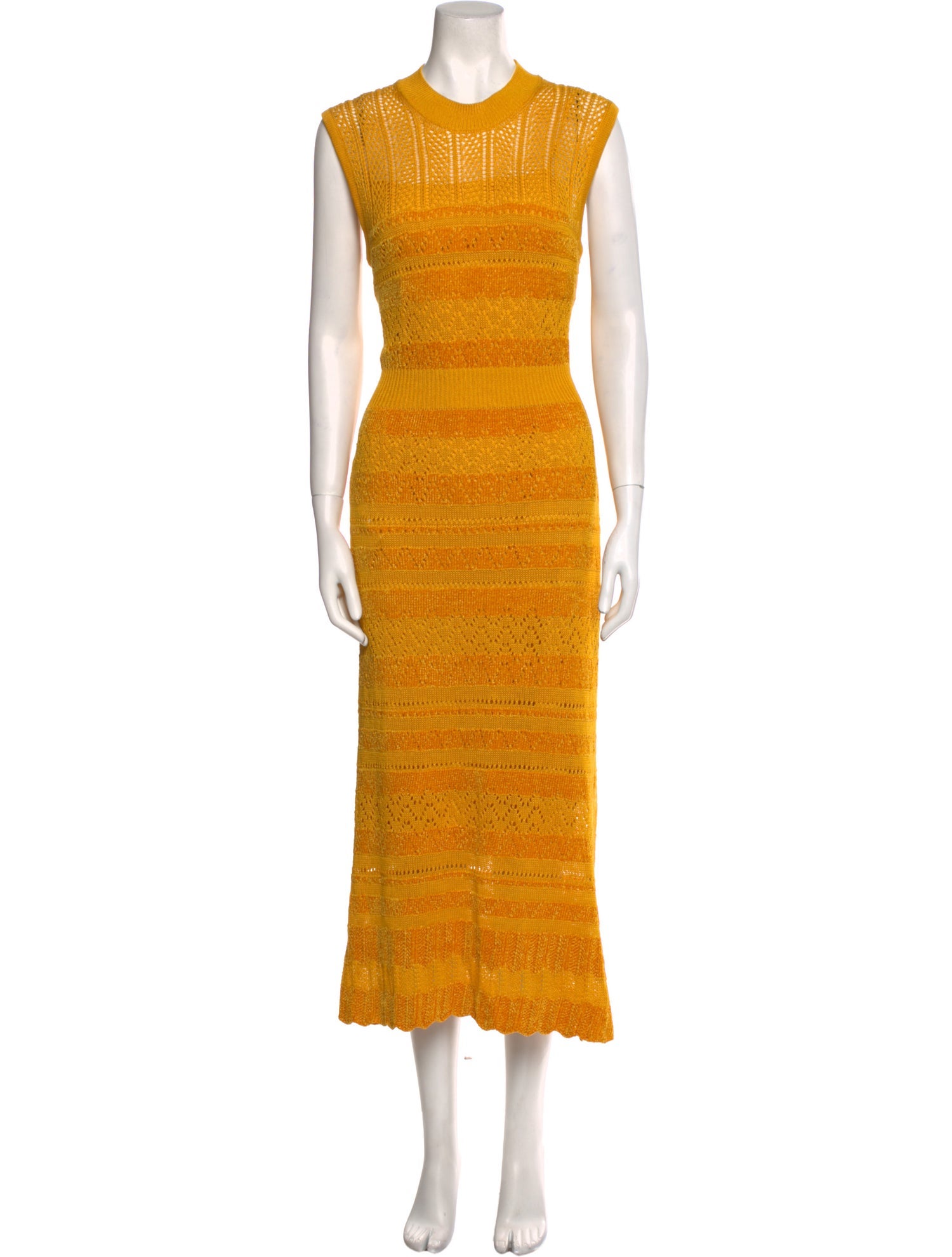 McQ Alexander McQueen Striped Long Dress