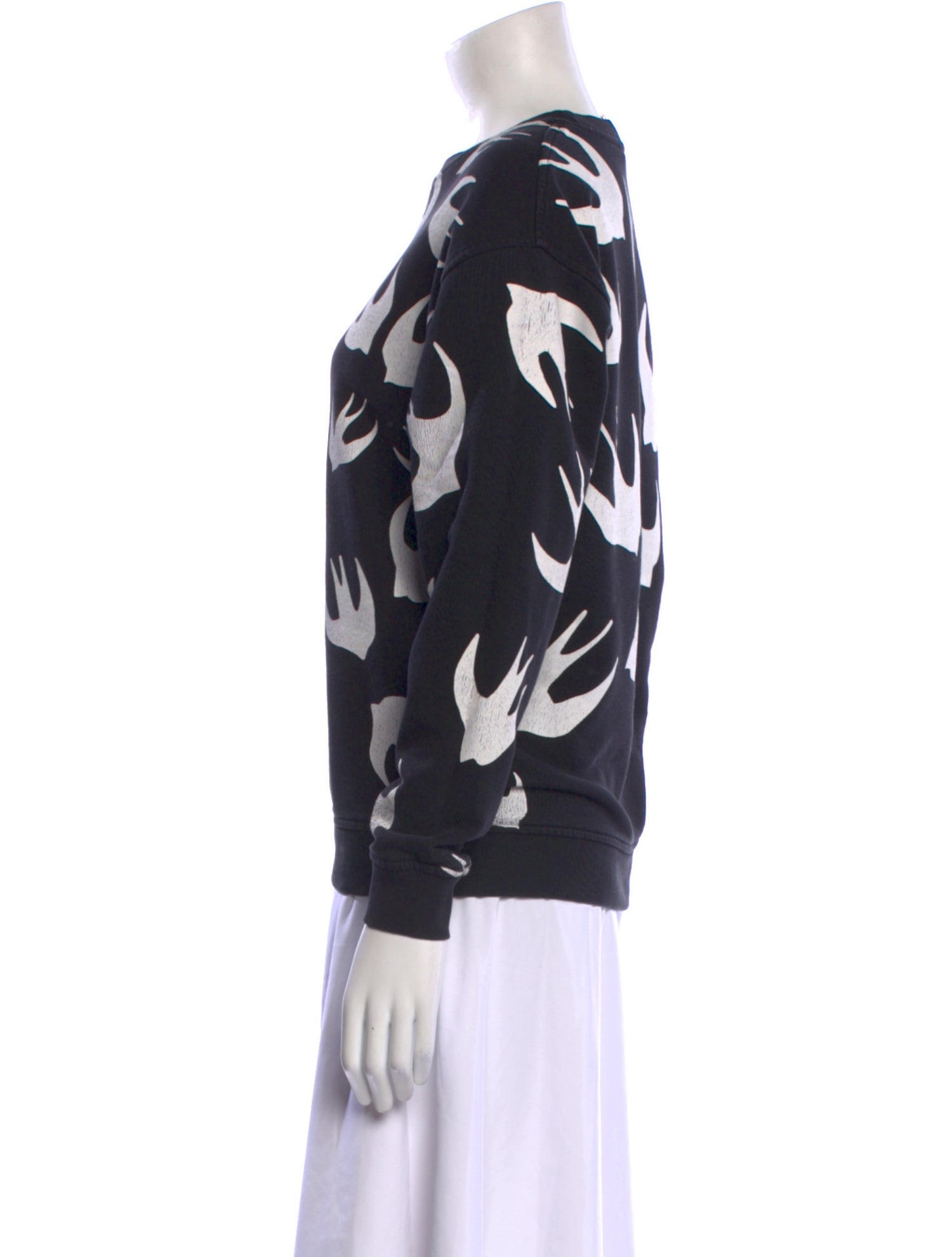 McQ Alexander McQueen Printed Crew Neck Sweatshirt