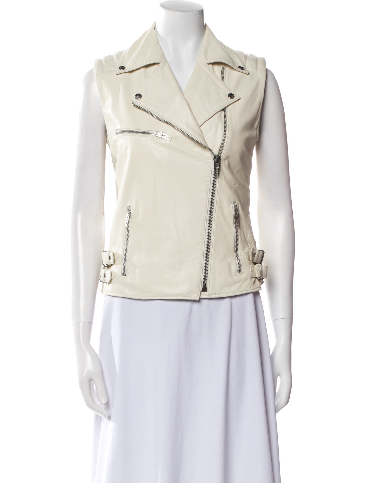 McQ Alexander McQueen Lamb Leather Biker Jacket