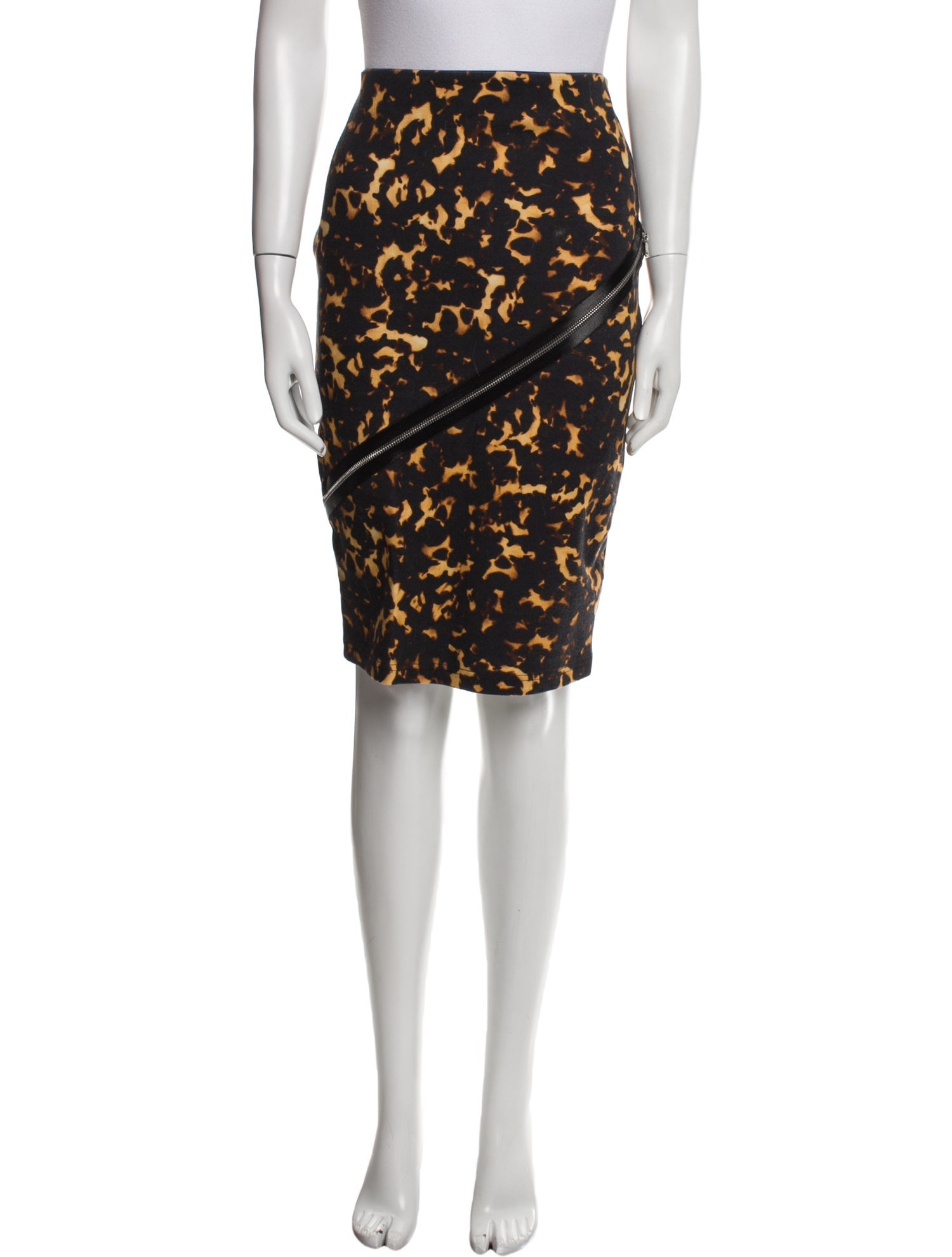 McQ Alexander McQueen Printed Knee-Length Skirt