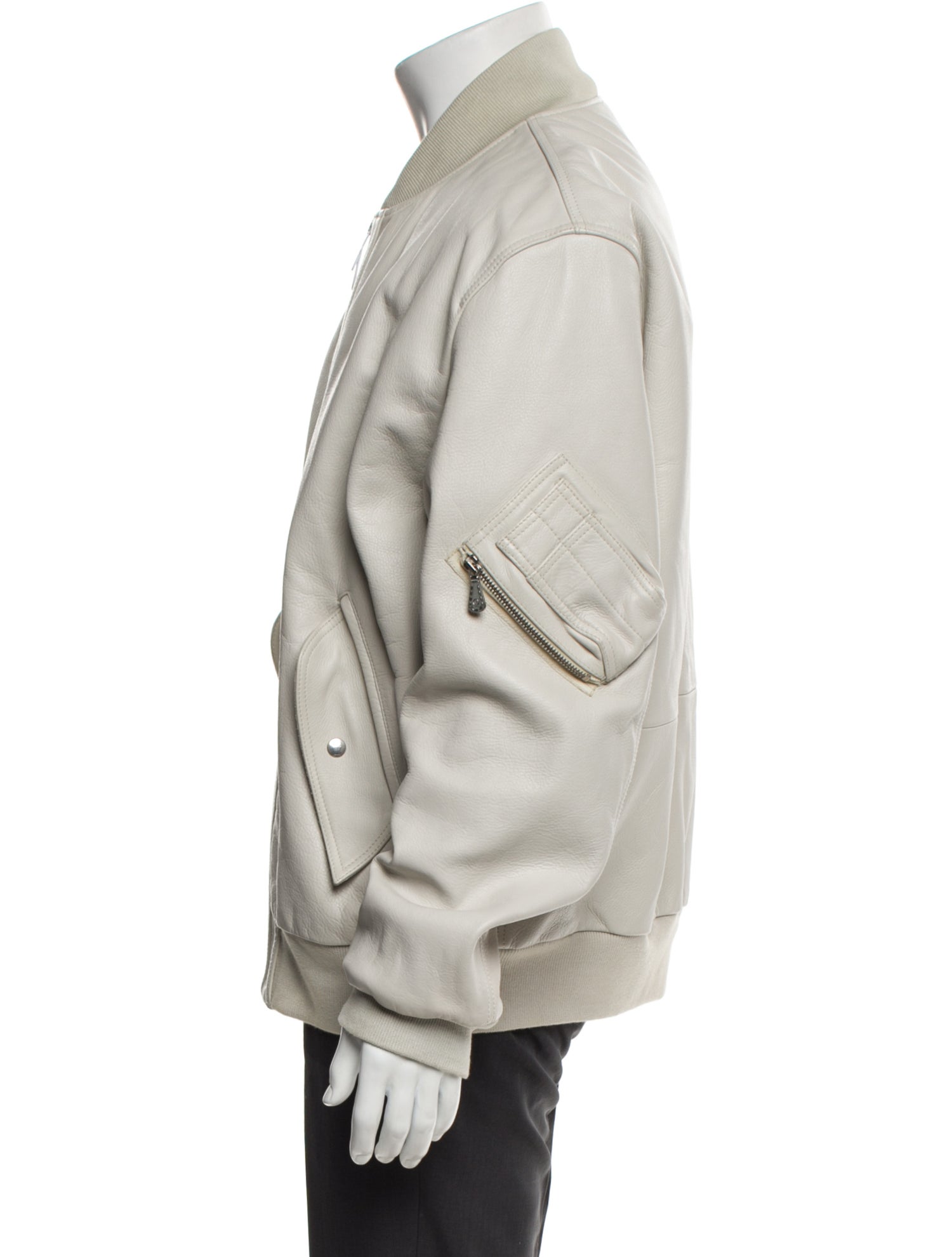 McQ Alexander McQueen Calfskin Bomber Jacket