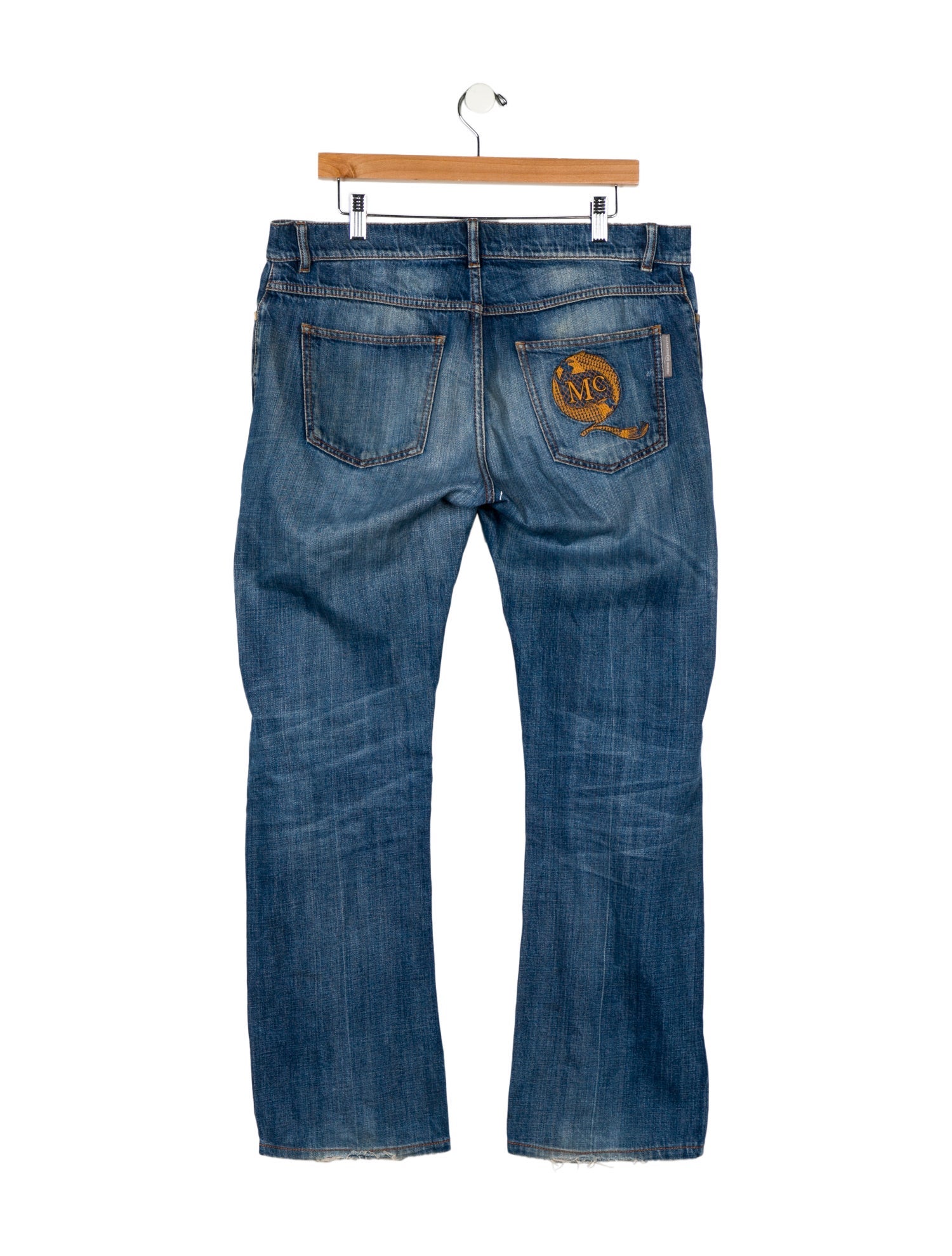 McQ Alexander McQueen Mid-Rise Wide Leg Jeans