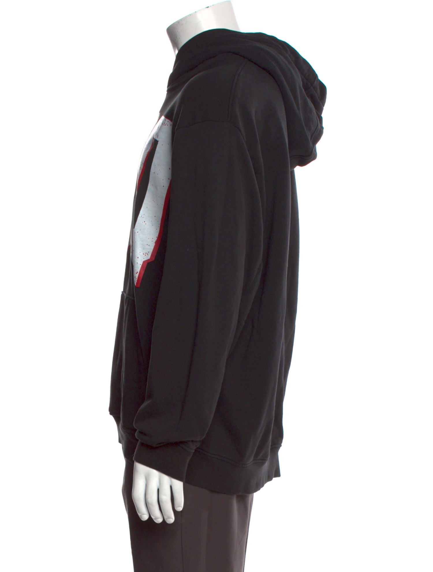 McQ Alexander McQueen Graphic Print Crew Neck Hoodie