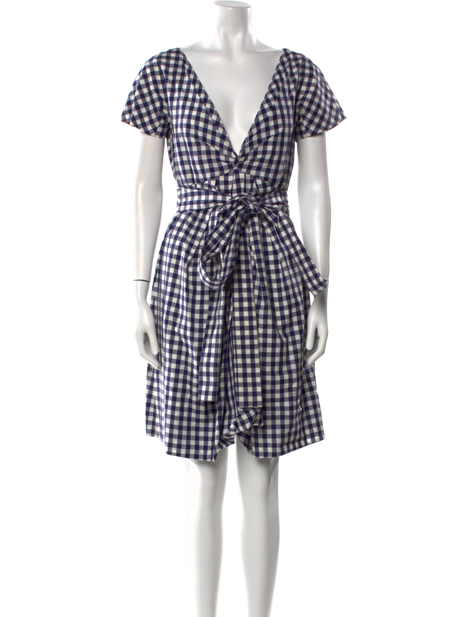 McQ Alexander McQueen Plaid Print Knee-Length Dress