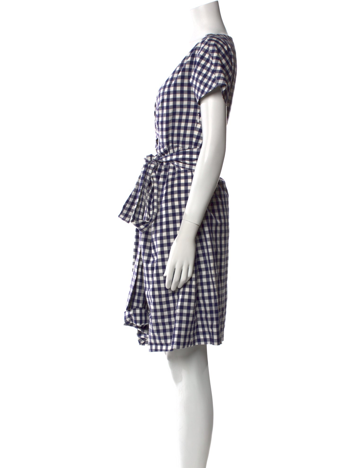 McQ Alexander McQueen Plaid Print Knee-Length Dress