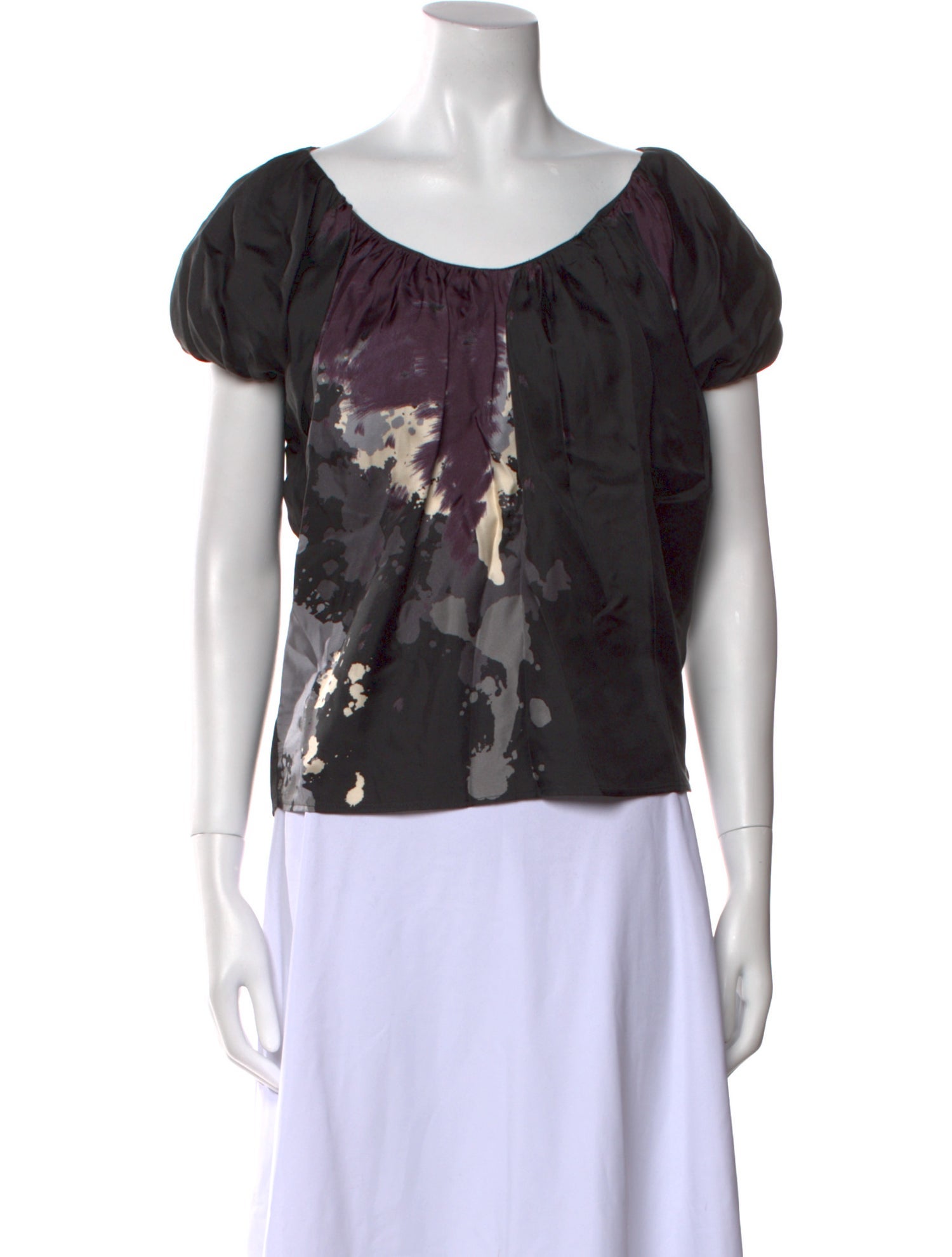 McQ Alexander McQueen Silk Printed Blouse