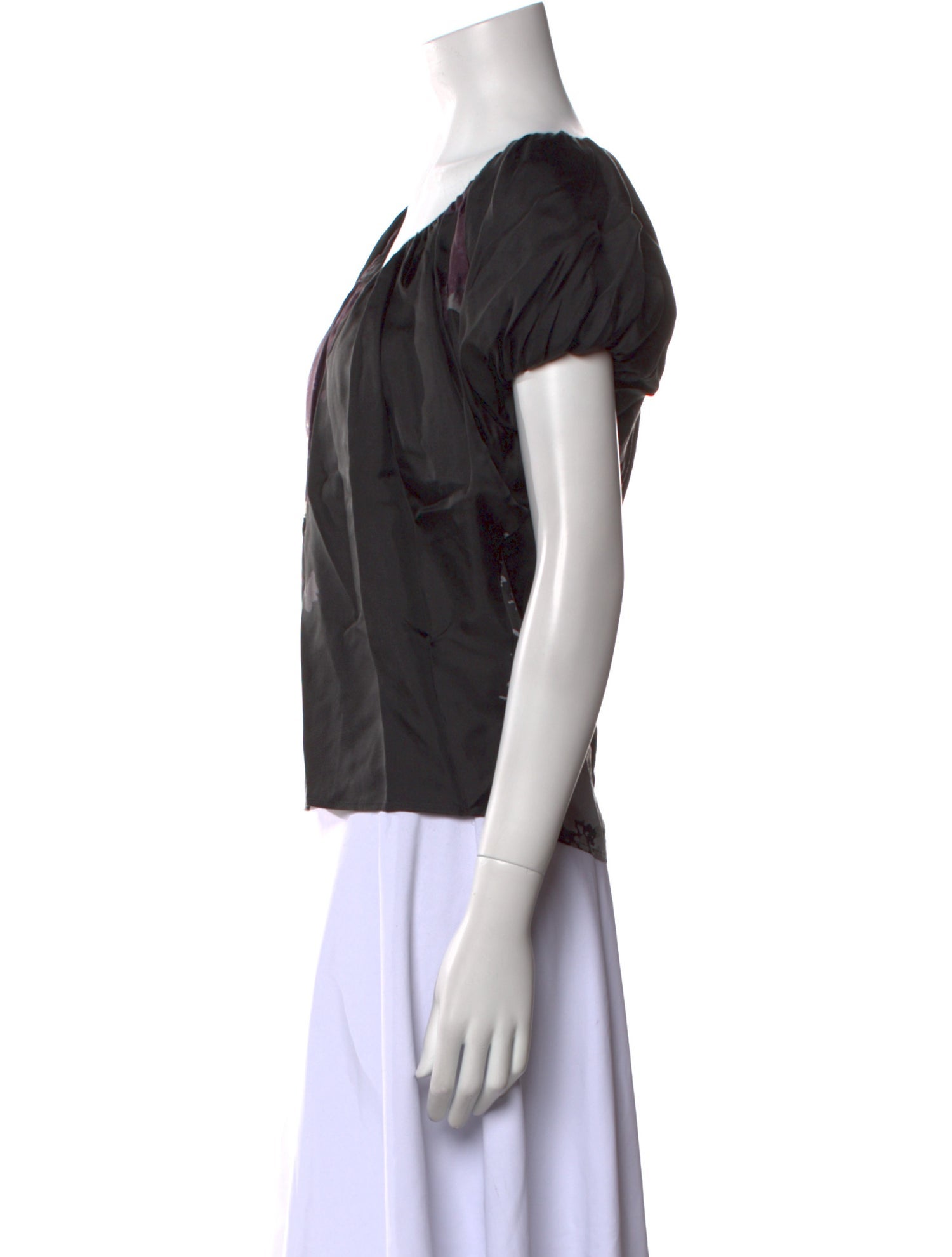 McQ Alexander McQueen Silk Printed Blouse