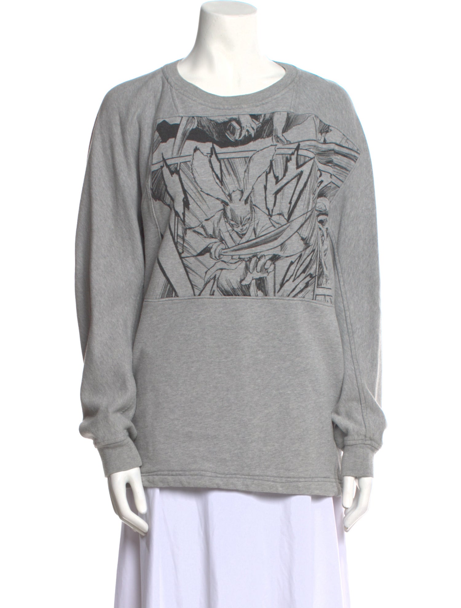 McQ Alexander McQueen Graphic Print Crew Neck Sweatshirt